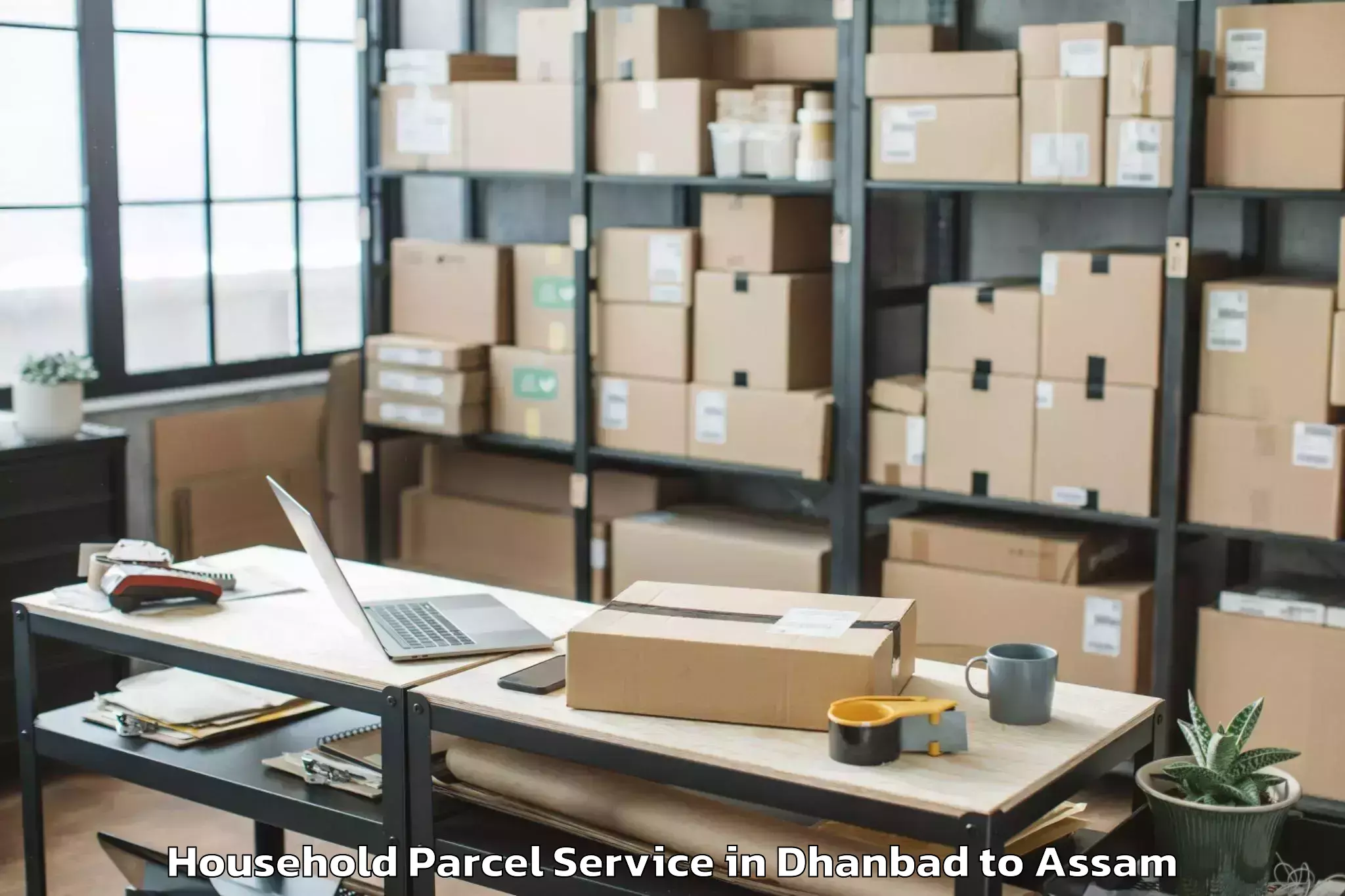 Trusted Dhanbad to Biswanath Chariali Household Parcel